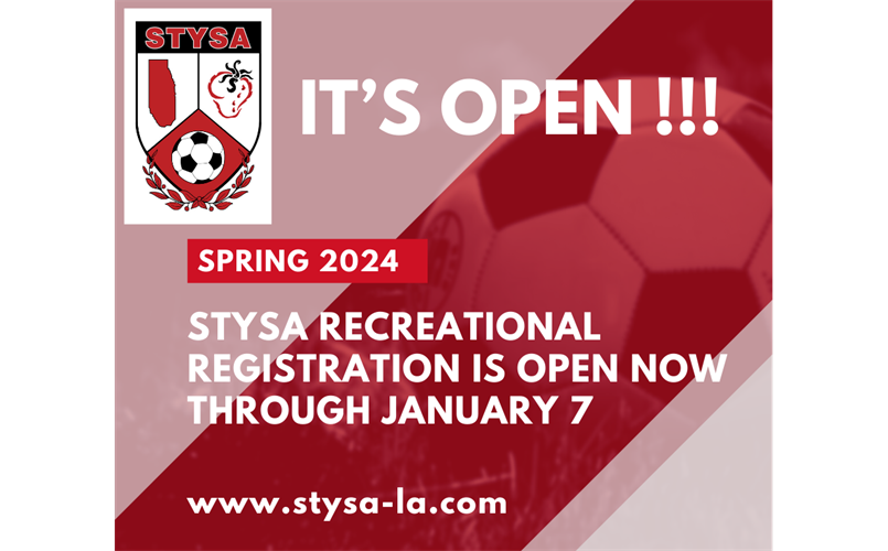 DON'T MISS OUT - STYSA SOCCER SPRING 2024